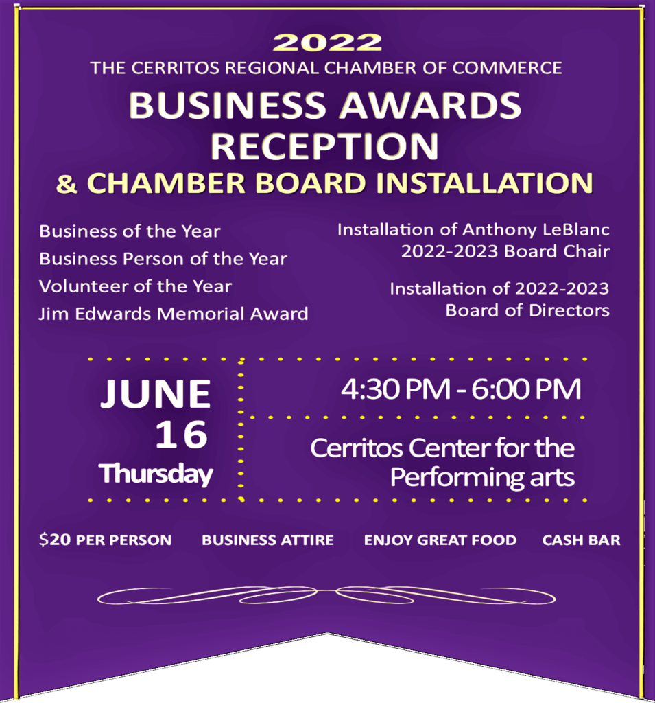 2022 Chamber Business Awards and Board Installation Cerritos Chamber
